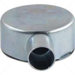 Conduit Bosal - 20mm 1-Way Box Galvanised incl Lid & Screws Part No: CA10-1