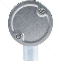 Conduit Bosal - 20mm 1-Way Box Galvanised incl Lid & Screws Part No: CA10-1