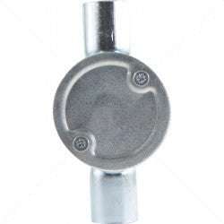 Conduit Bosal - 20mm 3-Way Box Galvanised incl Lid & Screws Part No: CA12-8