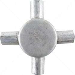 Conduit Bosal - 20mm 4-Way Box Galvanised incl Lid & Screws Part No: CA12-9