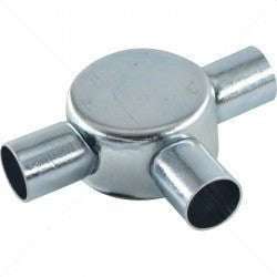 Conduit Bosal - 25mm 3-Way Box Galvanised incl Lid & Screws Part No: CA11-5