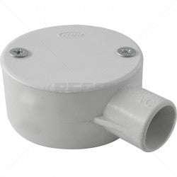 Conduit PVC - 20mm 1-Way Box with Lid and Screws Part No: CA10