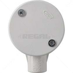 Conduit PVC - 20mm 1-Way Box with Lid and Screws Part No: CA10