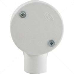 Conduit PVC - 25mm 1-Way Box with Lid and Screws Part No: CA12-4