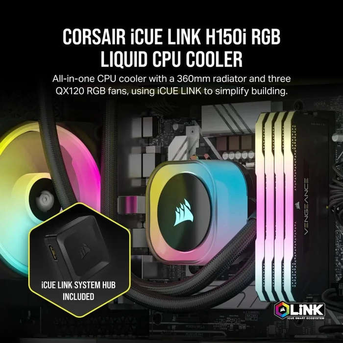 Corsair H150I, All-in-one liquid cooler