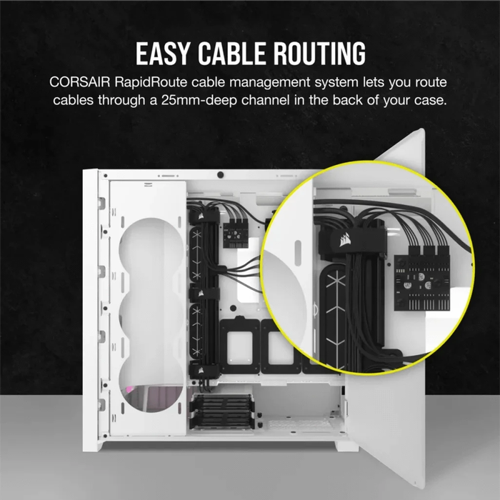 Corsair iCUE 5000D RGB Airflow, Midi Tower, PC, White