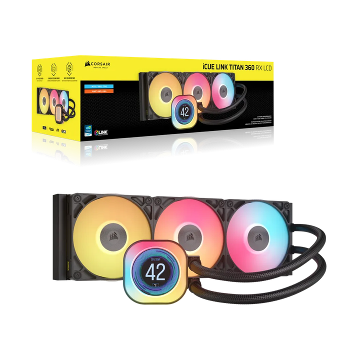 Corsair iCUE LINK TITAN 360 RX LCD, Air cooler