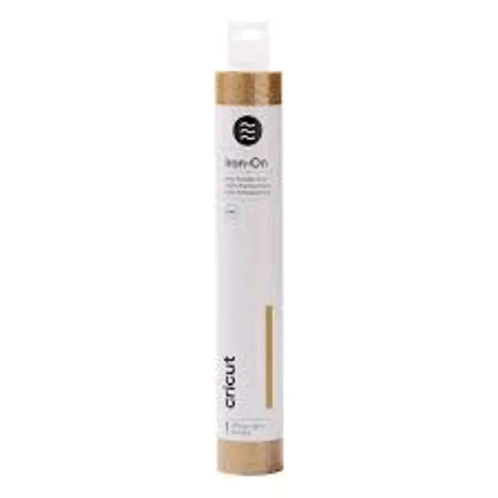 Cricut 2009350 Glitter Iron-On Vinyl Roll Gold 5 ft  Washable