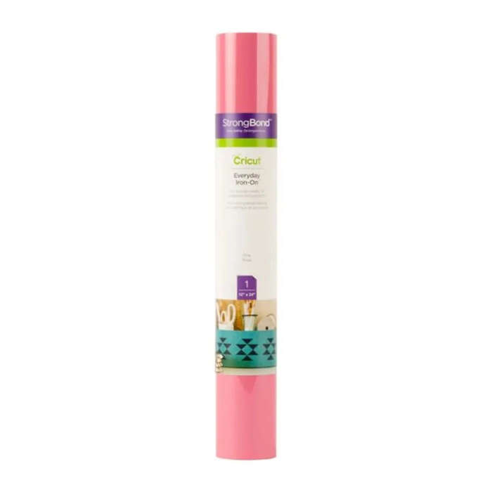 Cricut CC ED IRON ON PK  Pink Heat Transfer Vinyl Roll, 305 x 610 mm