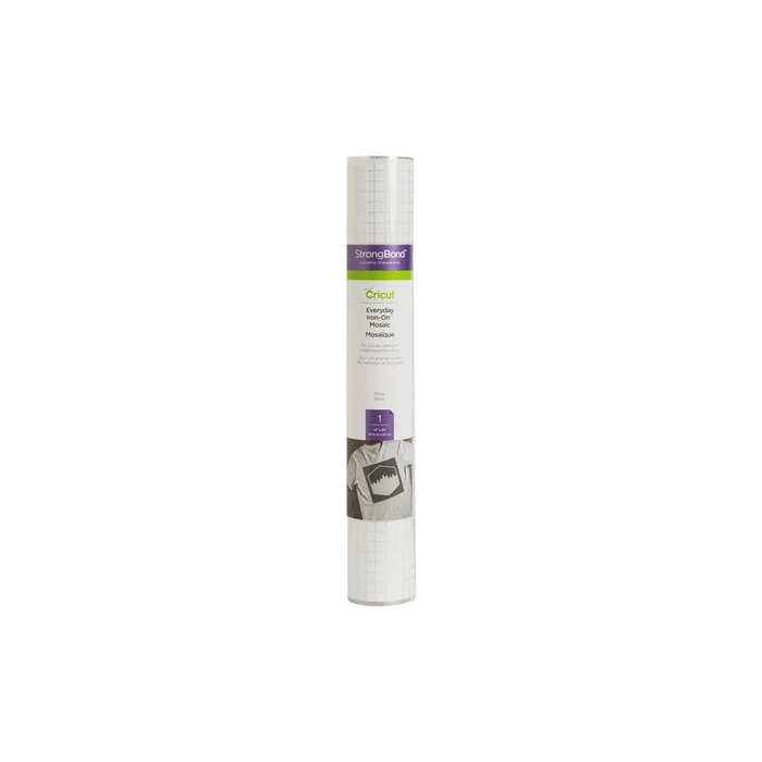 Cricut CC ED IRON ON WH MOSAIC  White Mosaic Vinyl Roll, 305 x 610