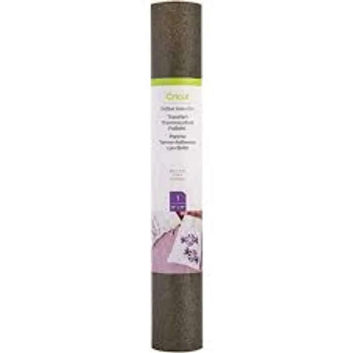 Cricut CC GLITTER IRON ON BG  Black & Gold Glitter Vinyl Roll, 300 x 480