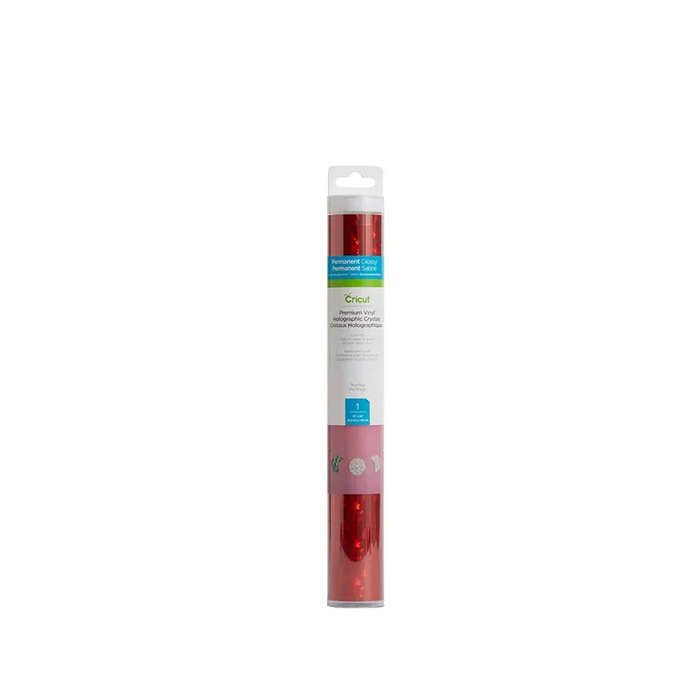 Cricut CC HOLO VINYL TRUE RED  True Red Holographic Vinyl Roll, 305 x 1220