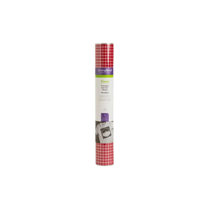 Cricut Everyday Iron-On Mosaic Red HTV Roll  305 x 610 mm