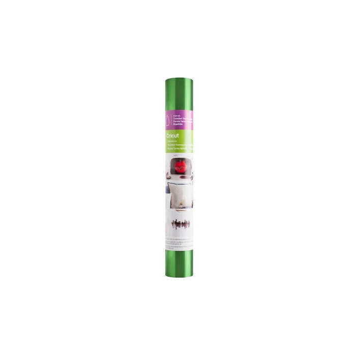 Cricut Foil Iron-On Green HTV Roll  305 x 610 mm Glossy Vinyl