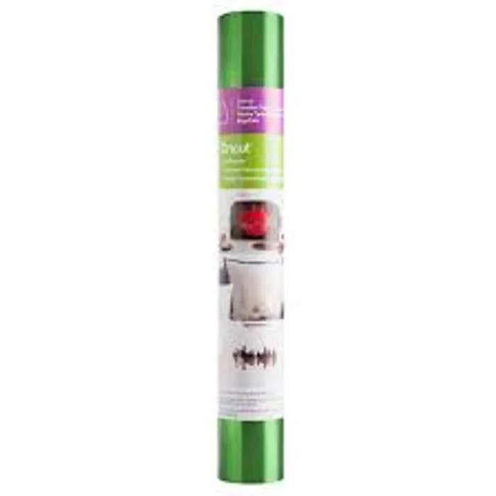 Cricut Foil Iron-On Green HTV Roll  305 x 610 mm Glossy Vinyl
