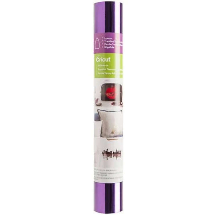 Cricut Foil Iron-On Violet HTV Roll  305 x 610 mm Glossy Vinyl