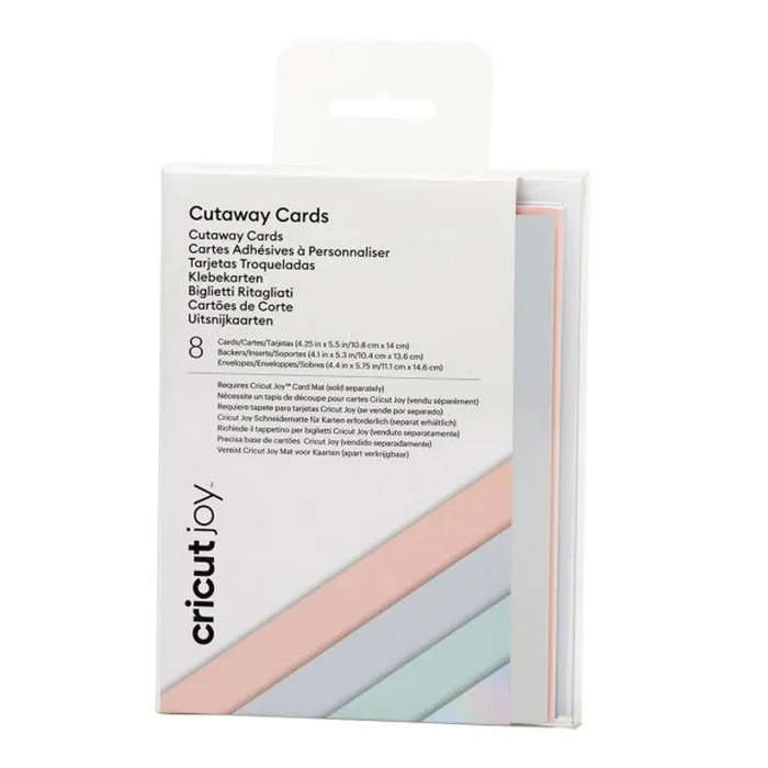 Cricut Foil Transfer Insert Cards  8 Pack Blue & Pink