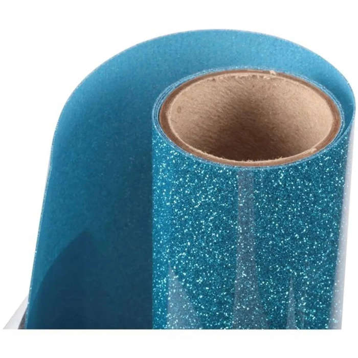 Cricut Glitter Iron-On Aqua  30 x 48 cm Sheet for Fabric Projects