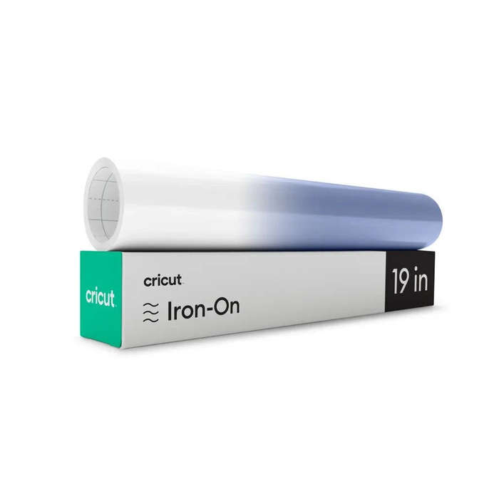 Cricut Heat Transfer Vinyl Roll  Blue & White Smooth Matte Finish