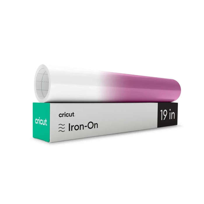 Cricut Heat Transfer Vinyl Roll  Pink & White Smooth Matte Finish