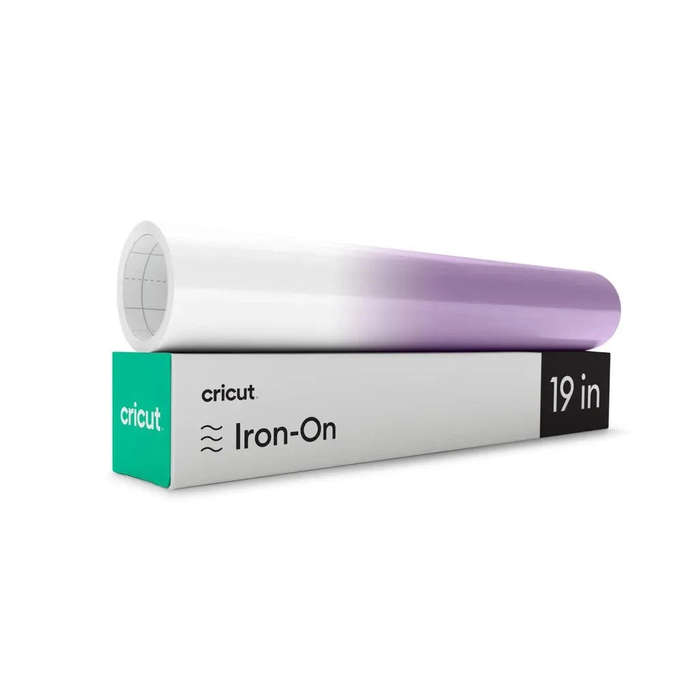 Cricut Heat Transfer Vinyl Roll  Violet & White Smooth Matte Finish