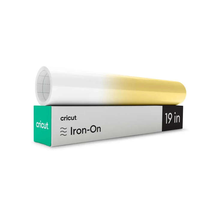Cricut Heat Transfer Vinyl Roll  White & Yellow Smooth Matte Finish