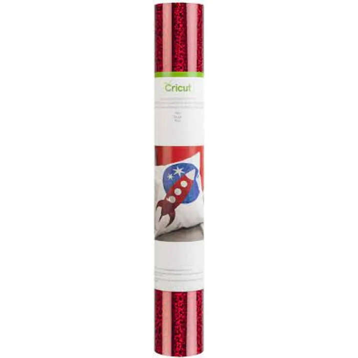 Cricut Holographic Sparkle Iron-On Red  30 x 61 cm Smooth HTV
