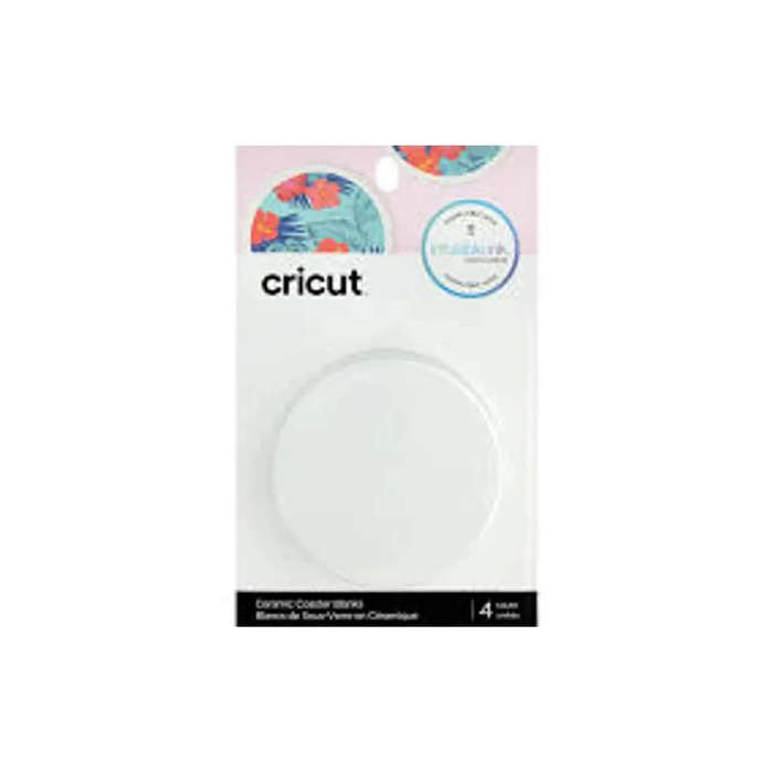 Cricut Infusible Ink Round Ceramic Coasters 4-Pack 9.1cm