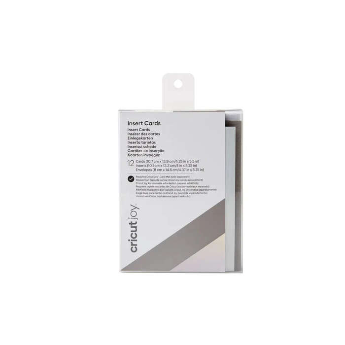 Cricut Joy Insert Cards 12-Pack Grey Holo  Premium Craft