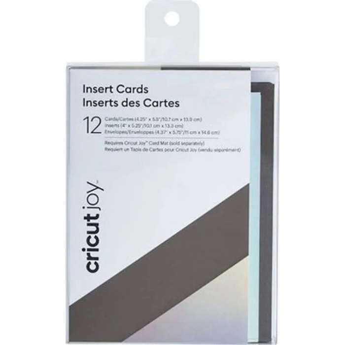 Cricut Joy Insert Cards A1 15 Pack  Gray, Silver & Holographic