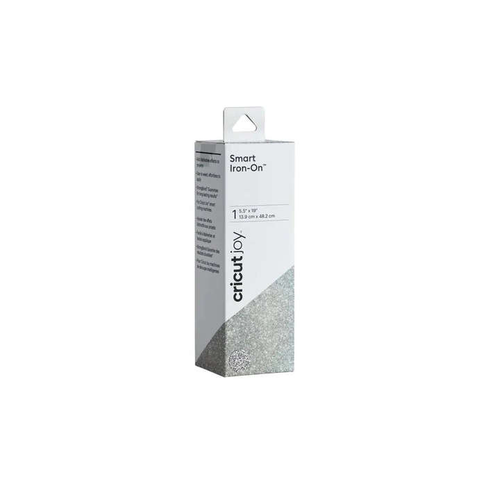 Cricut Joy Smart Iron-On Glitter Silver  5.5" x 19" Roll
