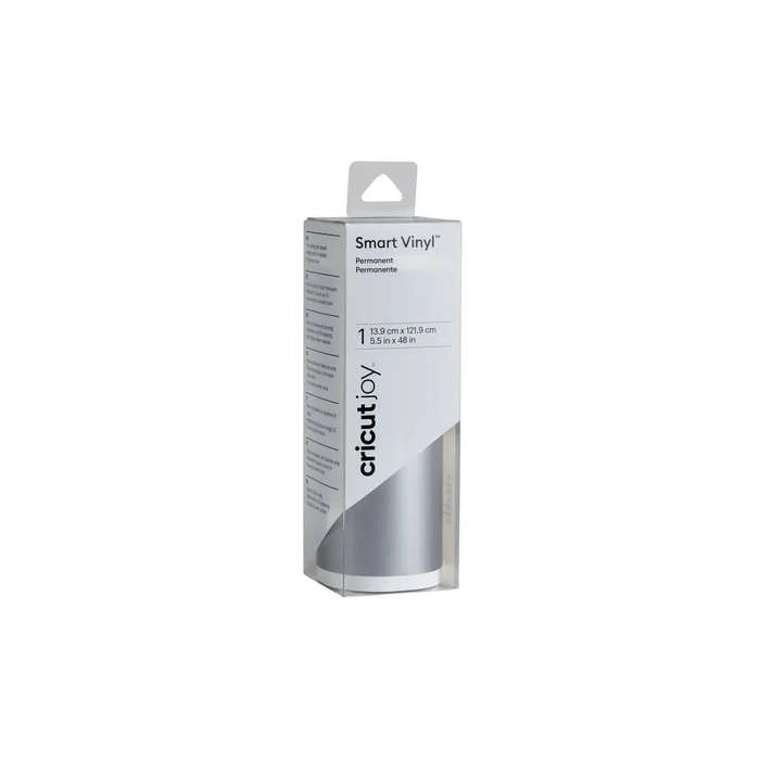 Cricut Joy Smart Vinyl Permanent Silver 5.5" x 48"  Durable Adhesive