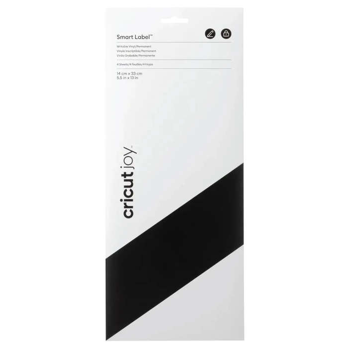 Cricut Joy Smart Vinyl Permanent Write Black  4 Sheets (14x33cm)