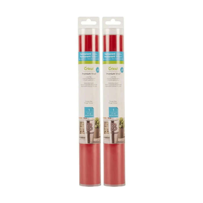 Cricut Premium Permanent Vinyl  Tomato Red (12" × 48")