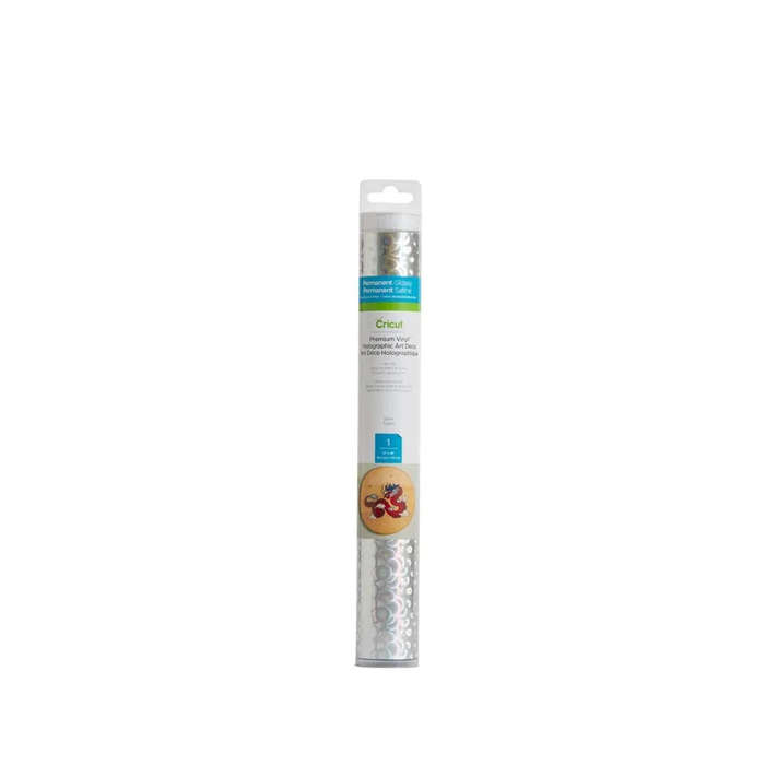 Cricut Premium Vinyl Art Deco Silver  30x122 cm Glossy Roll