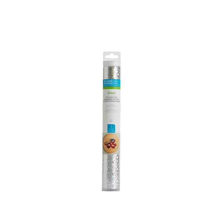 Cricut Premium Vinyl Art Deco Silver  30x122 cm Glossy Roll
