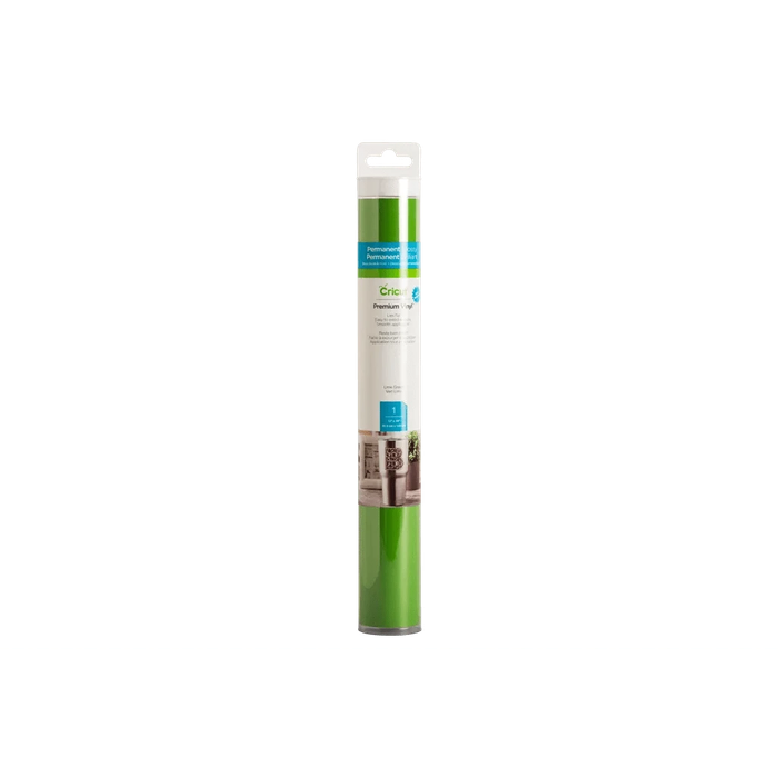 Cricut Premium Vinyl Permanent Lime Green 30.5x122cm  Glossy Roll