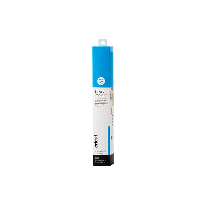 Cricut Smart Iron-On Blue 30x90cm  Washable Heat Transfer Vinyl Roll