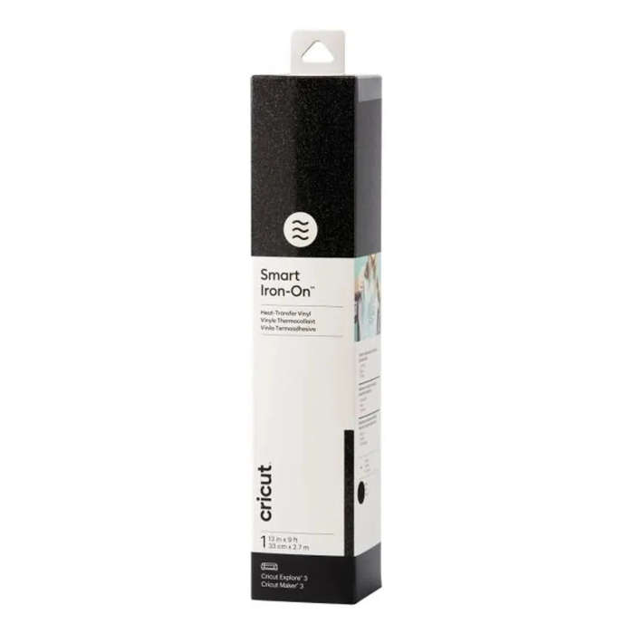 Cricut Smart Iron-On Glitter Black 33cm x 2.7m  Heat Transfer Vinyl