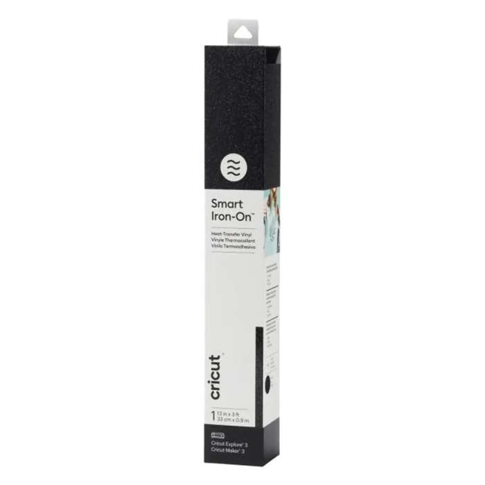 Cricut Smart Iron-On Glitter Black 33x90cm  Heat Transfer Vinyl Roll