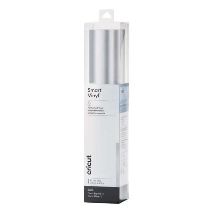 Cricut Smart Vinyl Matte Metallic Silver Roll 33cm x 3.66m Permanent