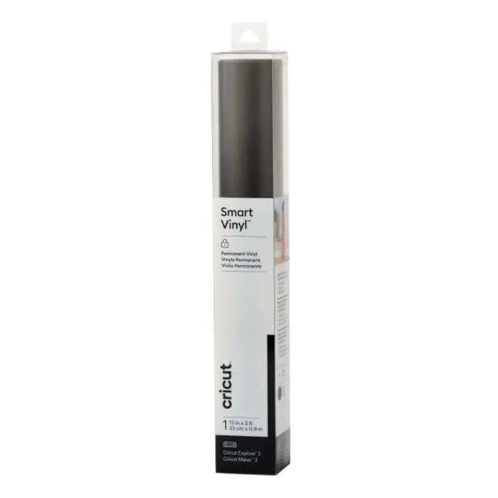 Cricut Smart Vinyl Permanent Black Glossy Roll 33cm x 0.9m