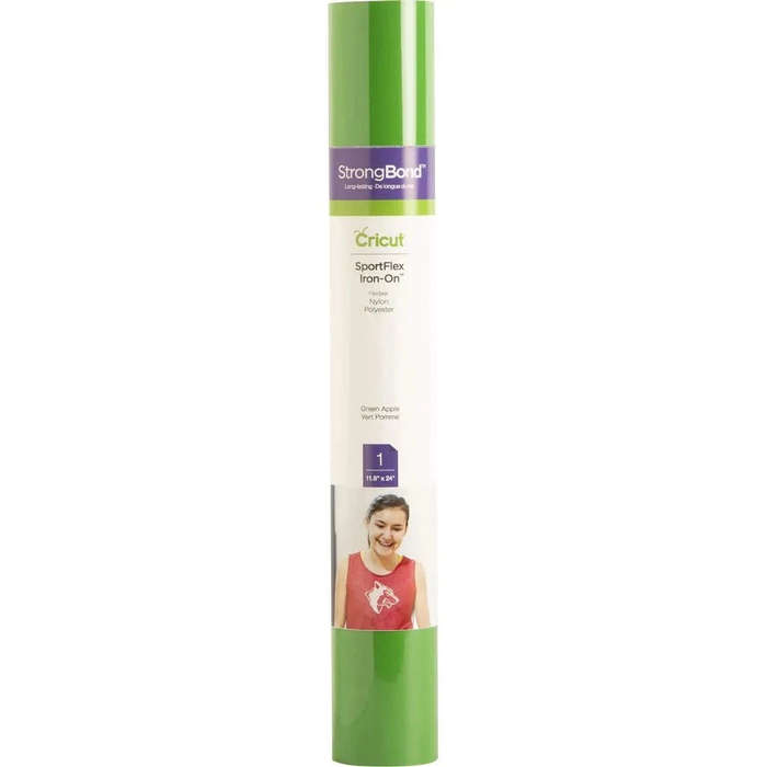 Cricut SportFlex Iron-On Green Apple Roll 30cm x 60cm