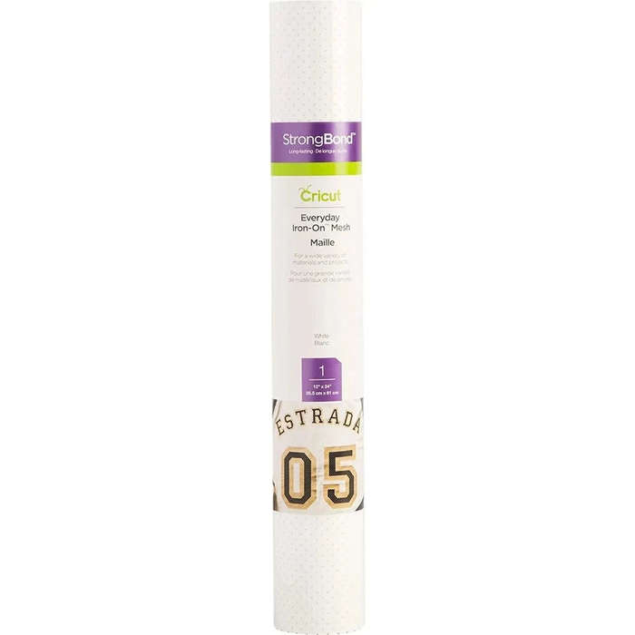Cricut White Mesh HTV Roll  305 x 610 mm Glossy Iron-On