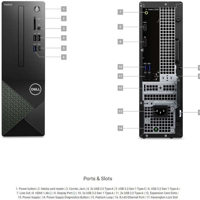 Dell Vostro 3030 Intel Core 12th Gen i5 Mini Tower PC