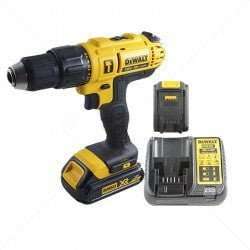 DeWalt Hammer Drill Driver Kit 18VDC XR Li-ion Incl 100pc Dril bit set Part No: TL120