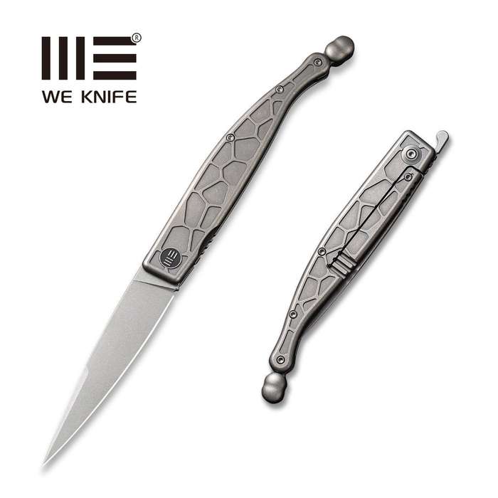 WEKNIFE Roman Front Flipper Knife Titanium Handle (3.95" CPM S35VN Blade) 2008B