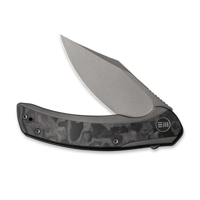 WEKNIFE Snick Flipper Knife Titanium & Carbon Fiber Handle (3.47" CPM 20CV Blade) WE19022F-2