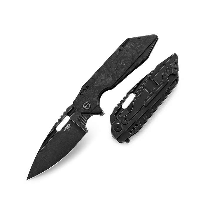 BESTECH SHODAN BT1910D Titanium+Carbon Fiber Handle: 3.86" S35VN Blade