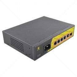 GENATA 4 Port Gigabit PoE + 1 Gbps RJ45 + 1 SFP Switch Part No: NW101